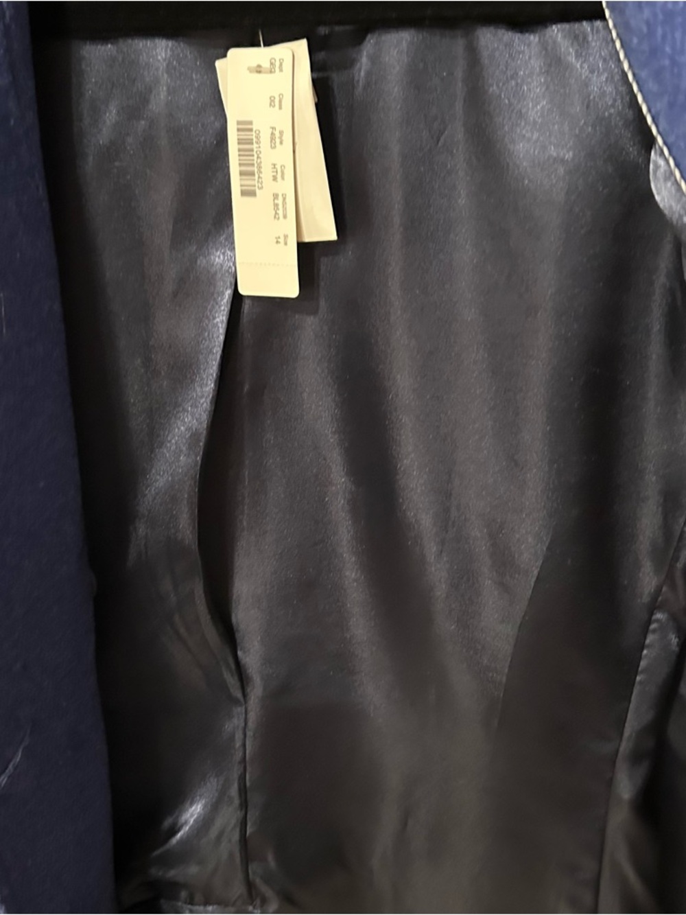 J.Crew women’s double breasted cobalt blue wool peacoat in size 14 nello gori - Picture 12 of 14